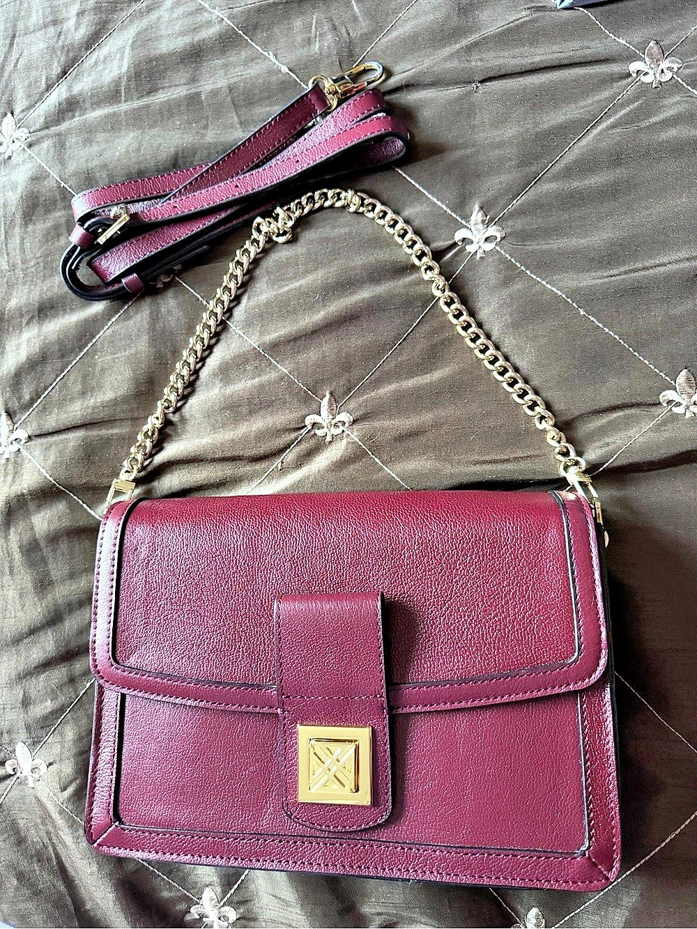 Burgundy Shoulder Bag